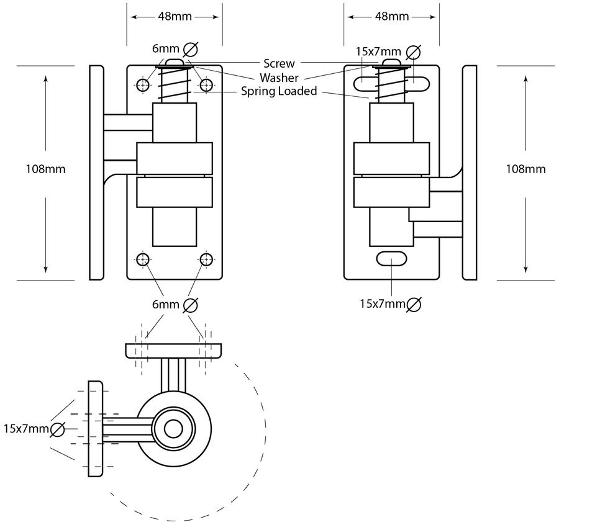 SELF RISING HINGE SPRING LOADED GREY HVACR SPARES & EQUIPMENT ...