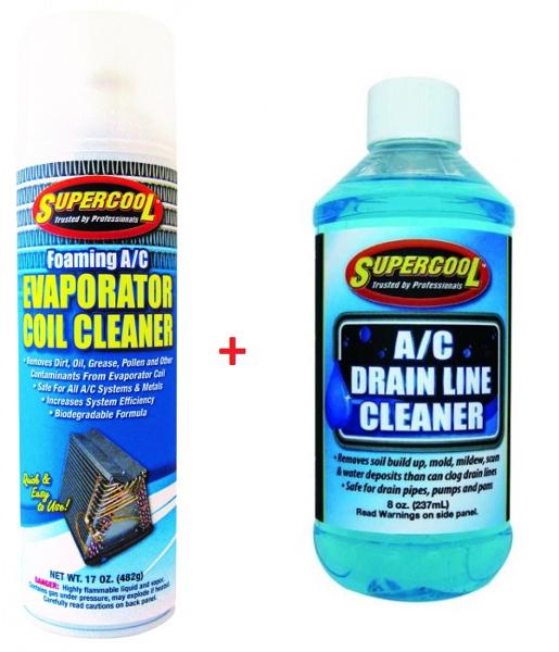 HVAC EVAP FOAM COIL + DRAIN LINE CLEANER HVACR SERVICE TOOLS SUPERCOOL ...