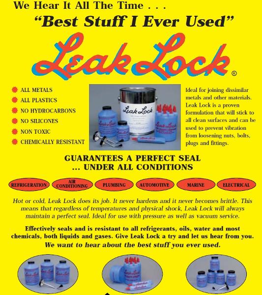 LEAK LOCK 1 1/3 Oz Tube JOINT SEALANT HVACR SERVICE TOOLS CHEMICALS